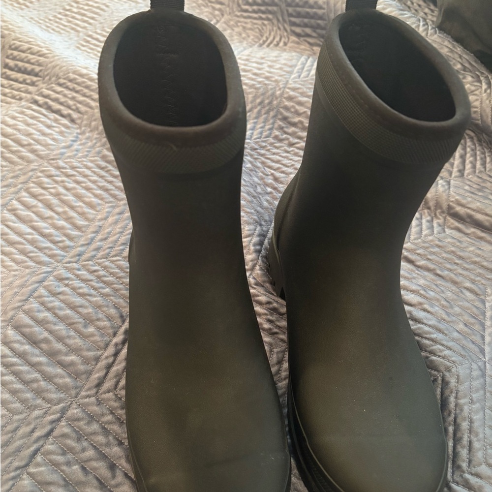 Merry People Black Rain Ankle Boots